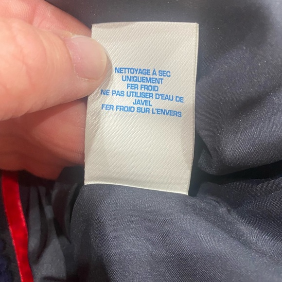 Boden- Edith Trim Detail Dress, Navy w/Red Piping, Grograin Ribbon Trim, Size 2P - Picture 11 of 11